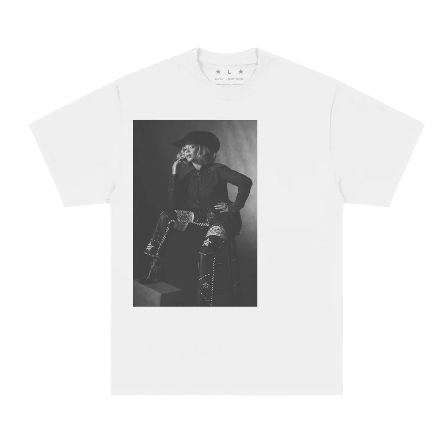 Cowboy Carter Short Sleeve Tee White Beyoncé Official Limited Edition Merch