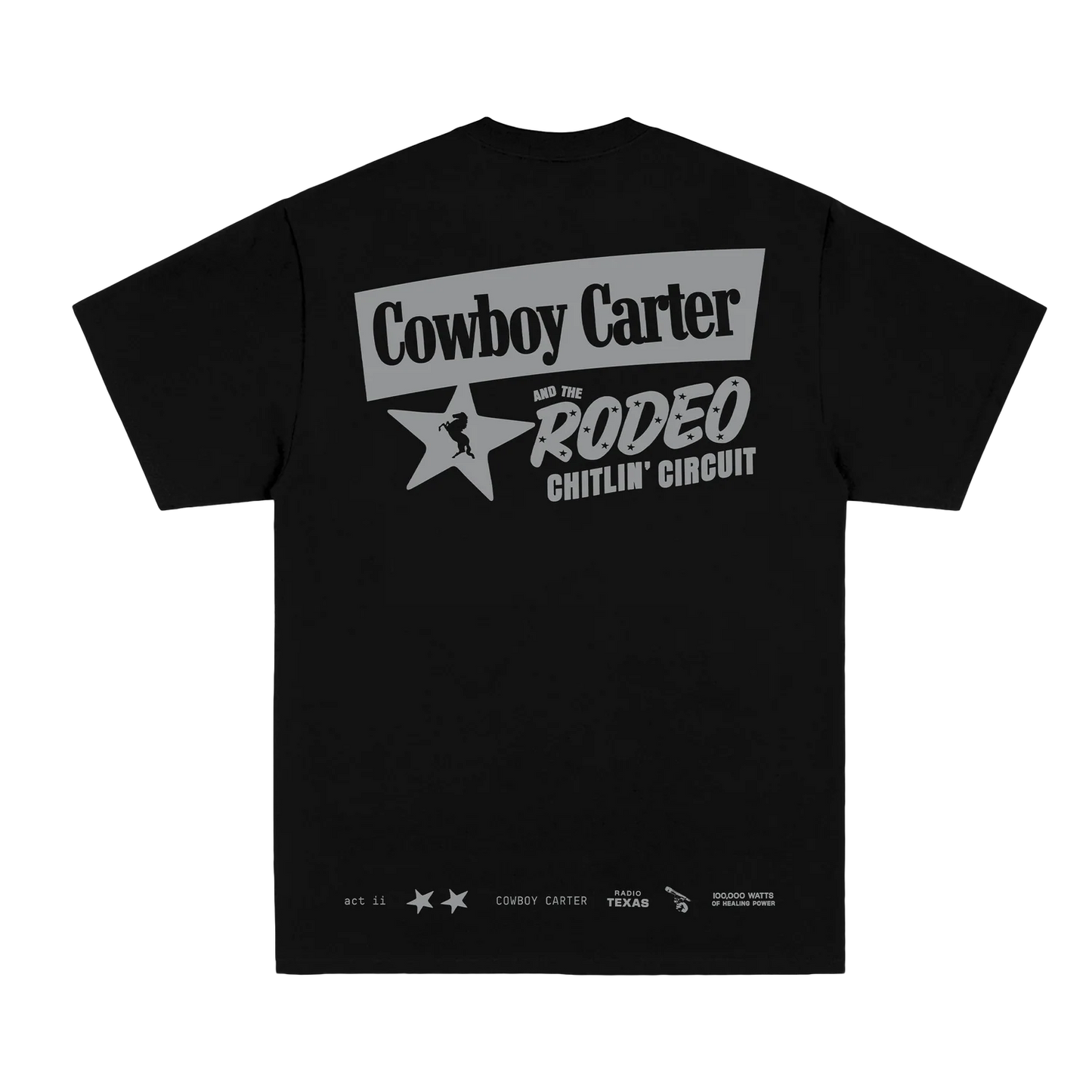 Cowboy Carter Black Tee Beyoncé Official Limited Edition Merch