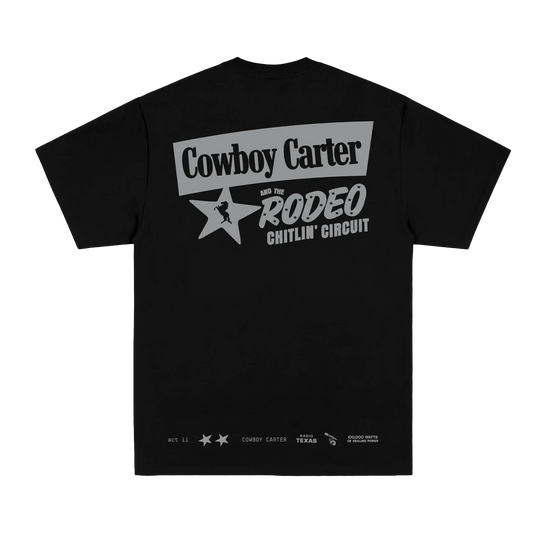 Cowboy Carter Black Tee Beyoncé Official Limited Edition Merch