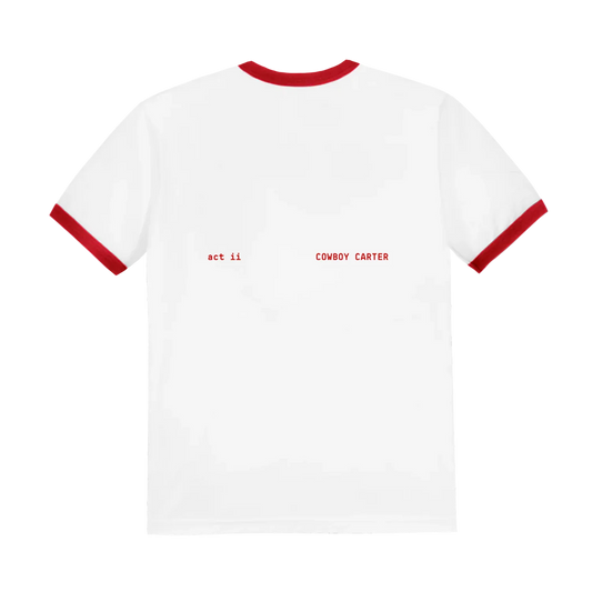 Cowboy Carter Red Tee Beyoncé Official Limited Edition Merch