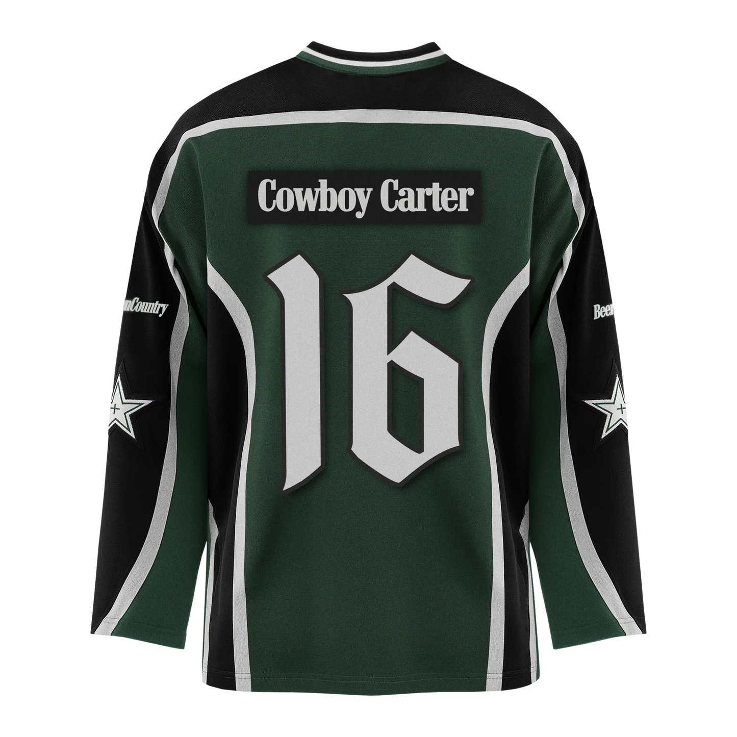 Cowboy Carter Hockey Jersey Green Beyoncé Official Limited Edition Merch